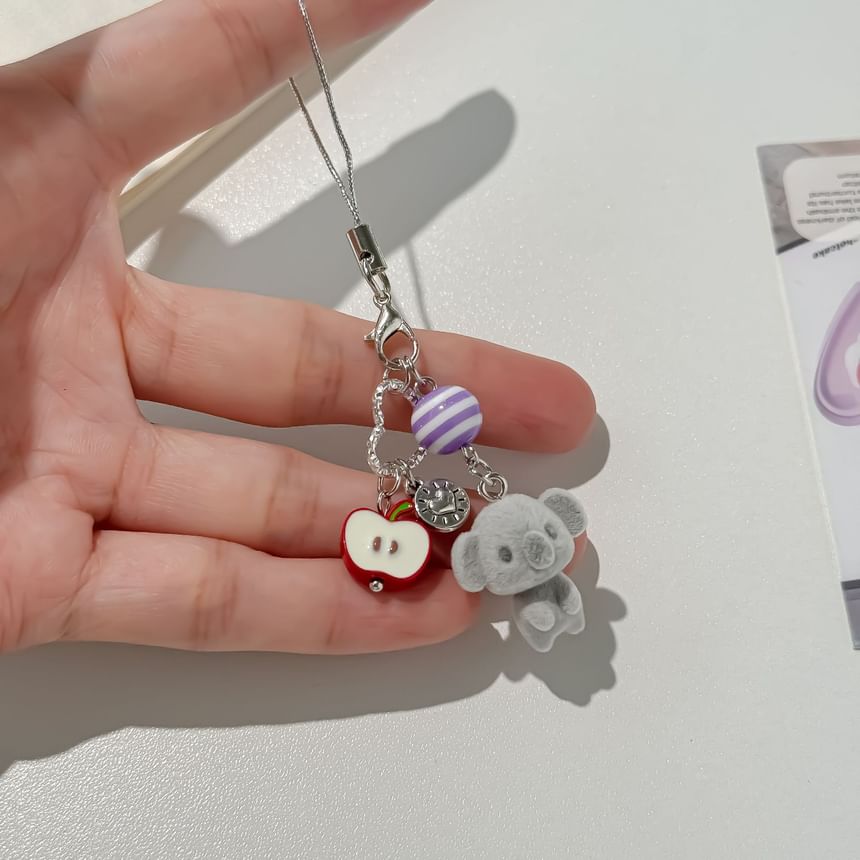 Coolkiss - Kaola Flocking Telefooncharm / Tascharm Sleutelhanger