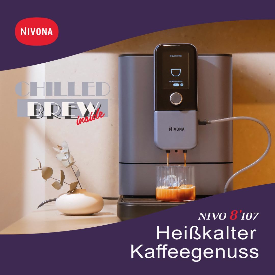 Nivona Kaffeevollautomat NIVO8'107 NIVO 8107 in Perlenblau neu mit Chilled Brew