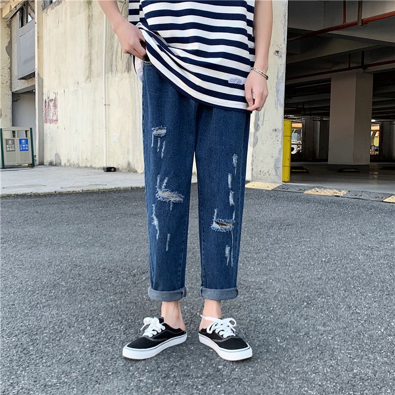 Lorencho - Versleten Harem Jeans