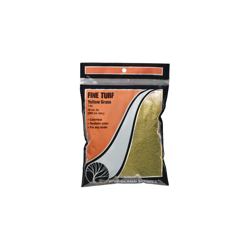 Woodland Scenics - Flocage Fin en Sachet Yellow Grass