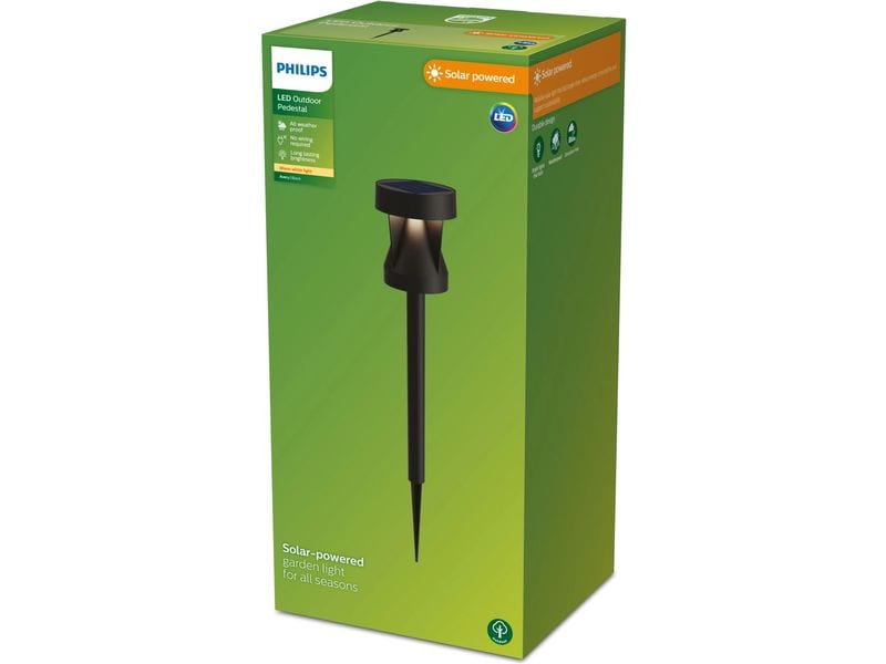 Philips Avery Spiess Solar 1.8W 2700K Philips 8720169386877 Aussenbeleuchtung Aussensockel-/Pfostenbeleuchtung Nicht austauschbare(s) Leuchtmittel LED