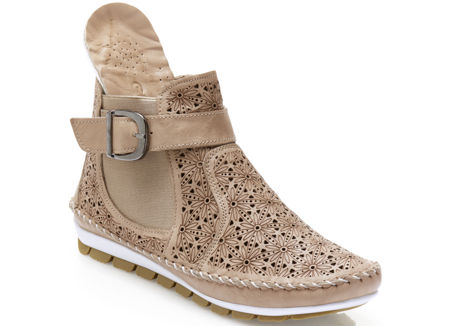 Gemini Mokassin-Stiefelette mit verstellbarer Zierspange