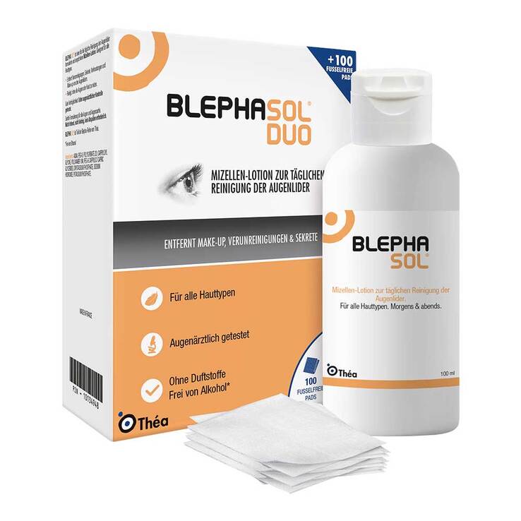 Blephasol Duo 100 ml Lotion + 100 Reinigungspads, 1 P