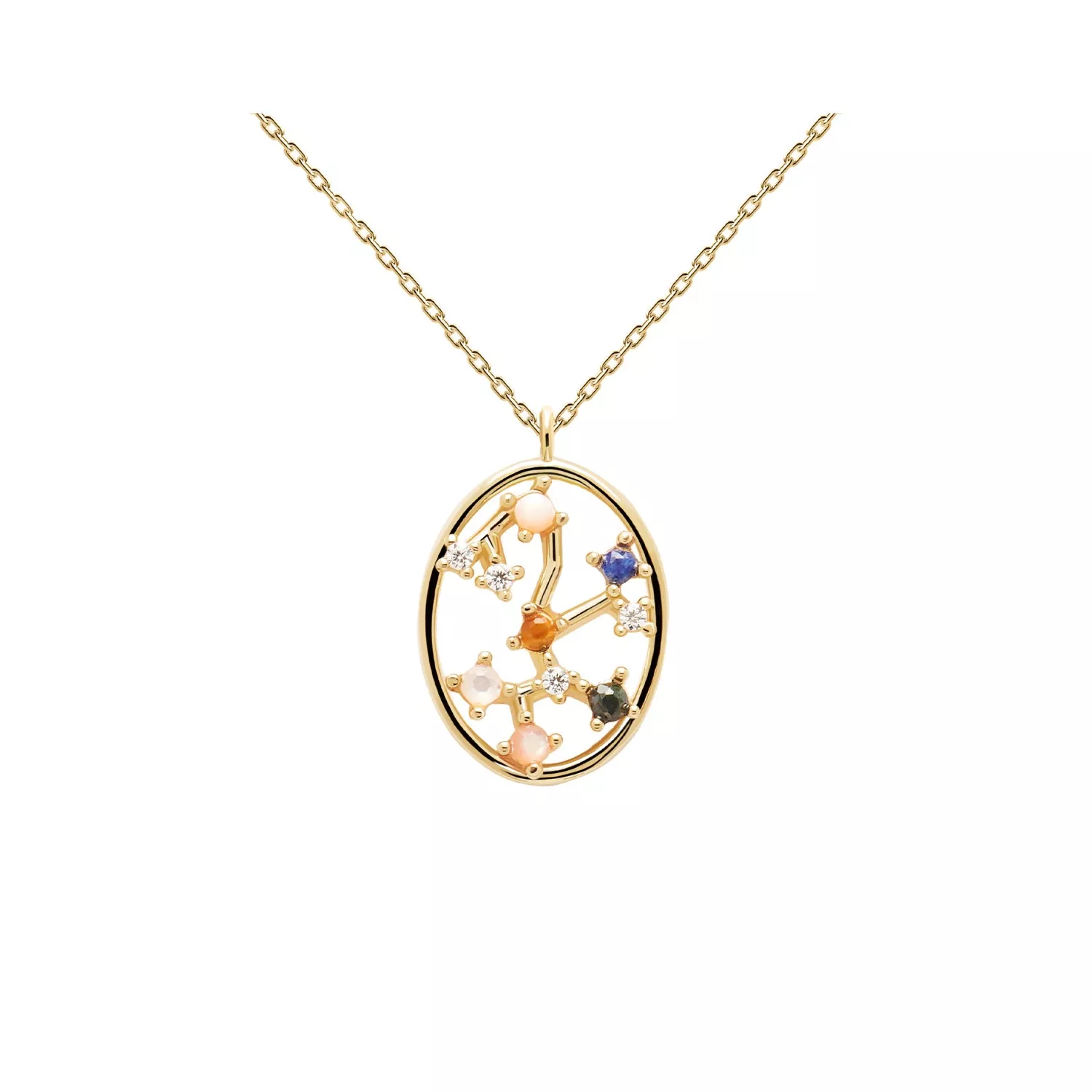 PDPAOLA Sagittarius Halskæde 18 kt. Forgyldt Sølv CO01-352-U