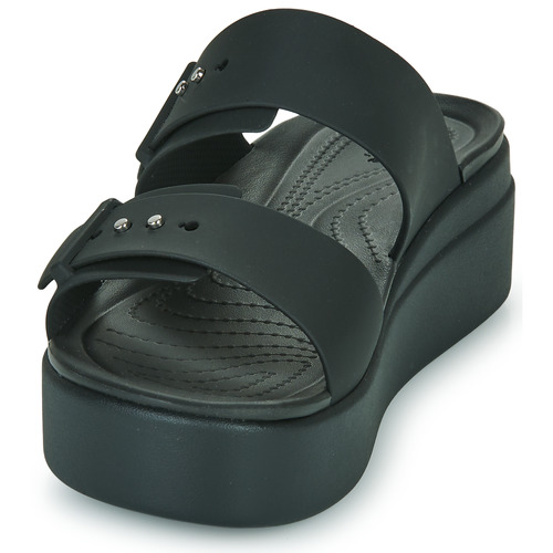 Crocs - CROCS BROOKLYN SANDAL LOWWDG W - Noir
