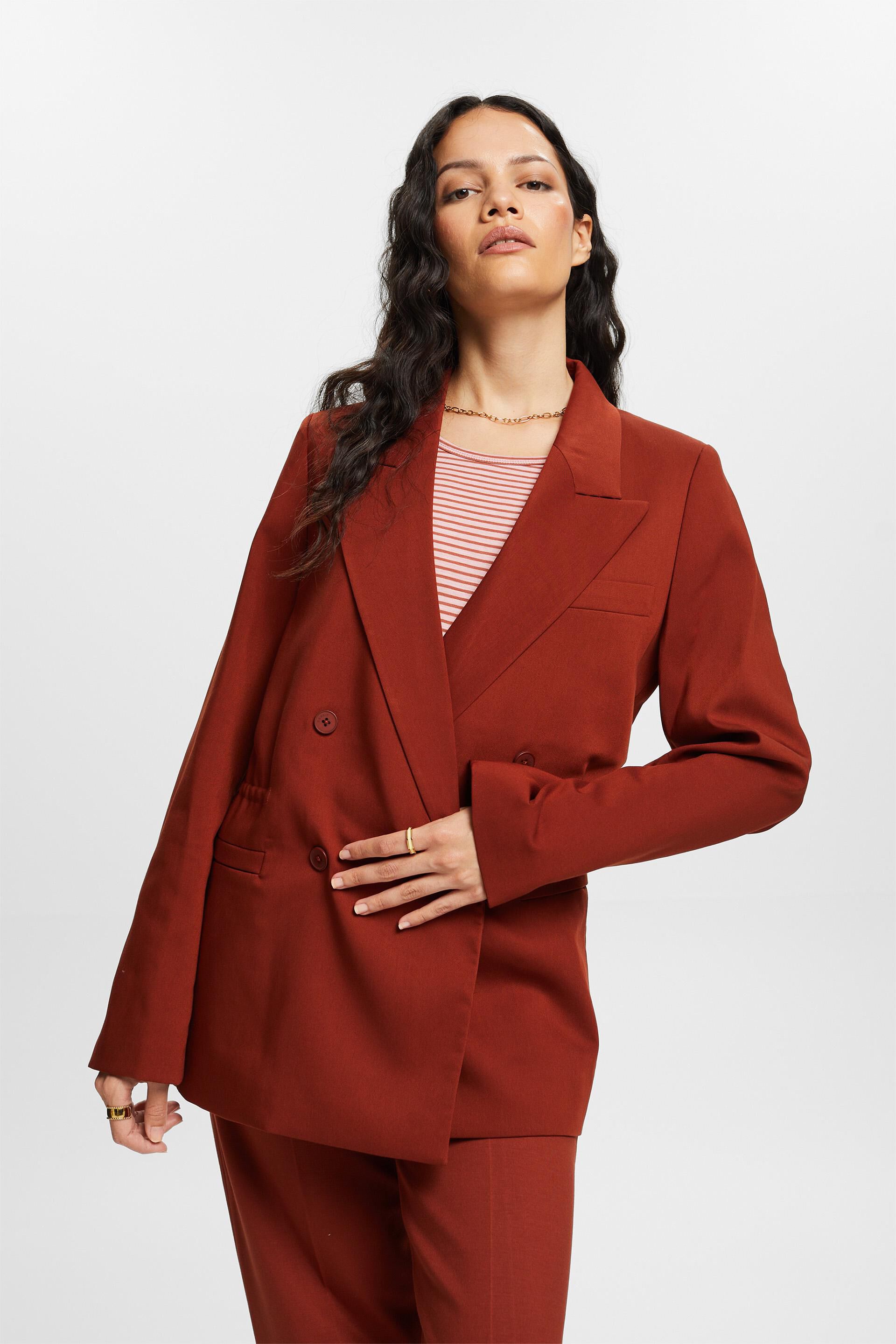 Veste de tailleur à boutonnage croisé oversize