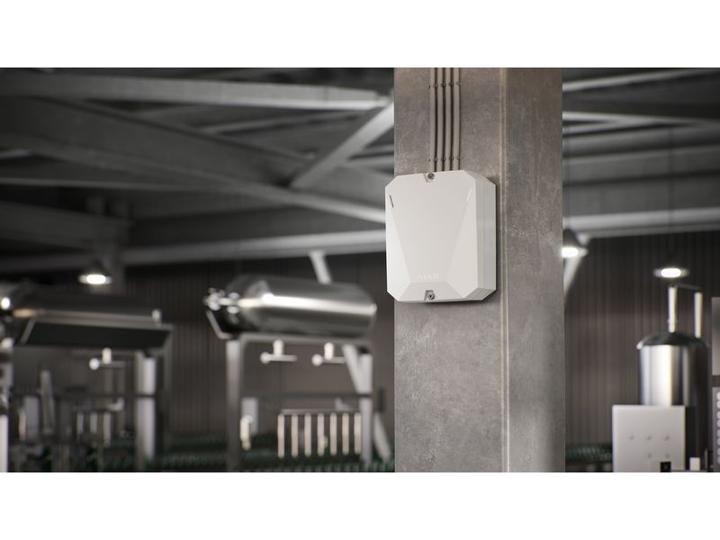 AJAX Baseline MultiTransmitter Jeweller Weiss Funkmodul für die Integration von Geräten von Drittanbietern in das Ajax System