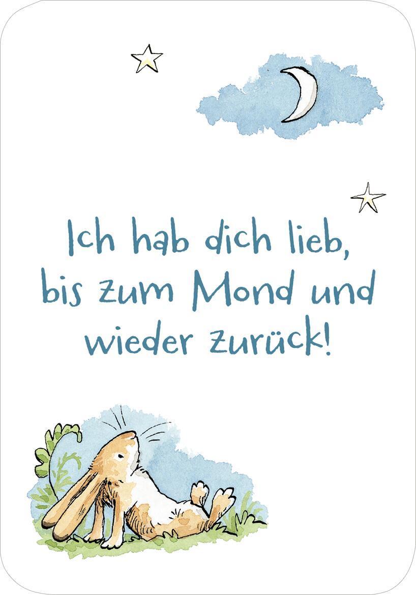 Weißt du eigentlich, wie lieb ich dich hab? Ich hab dich so lieb!