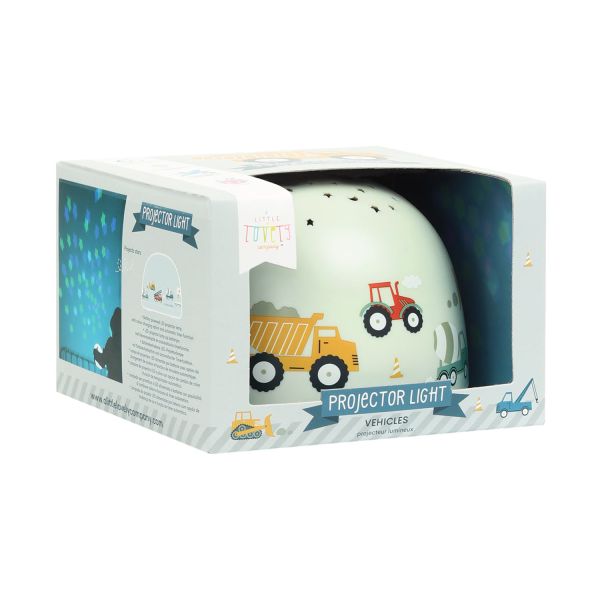 A Little Lovely Company Projector Lamp - Vehicles - Lichtblauw