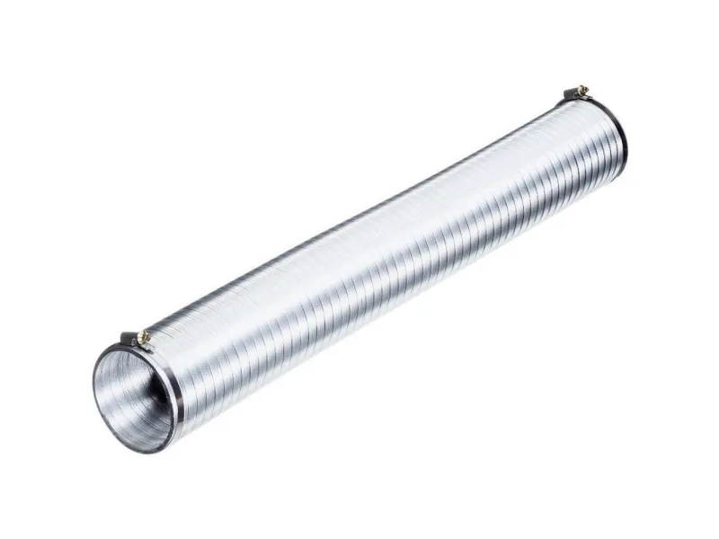 Wallair N51808 Fleksibelt ventilationsrør Aluminium (Ø x L) 10 cm x 2.5 m Sølv