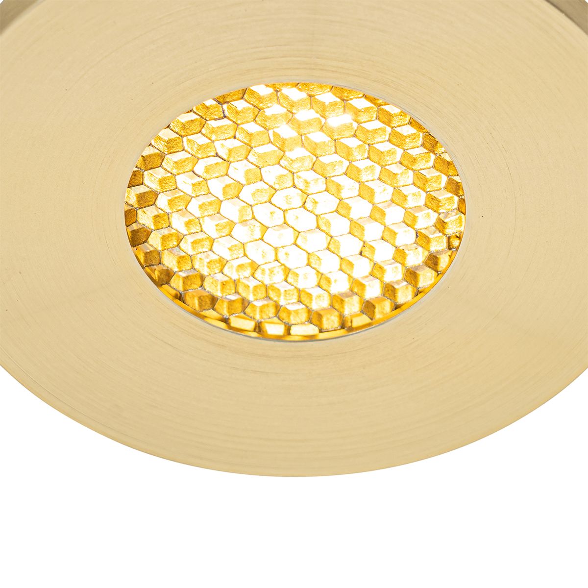 Set van 6 Moderne badkamer inbouwspot goud IP54 - Shed Honey
