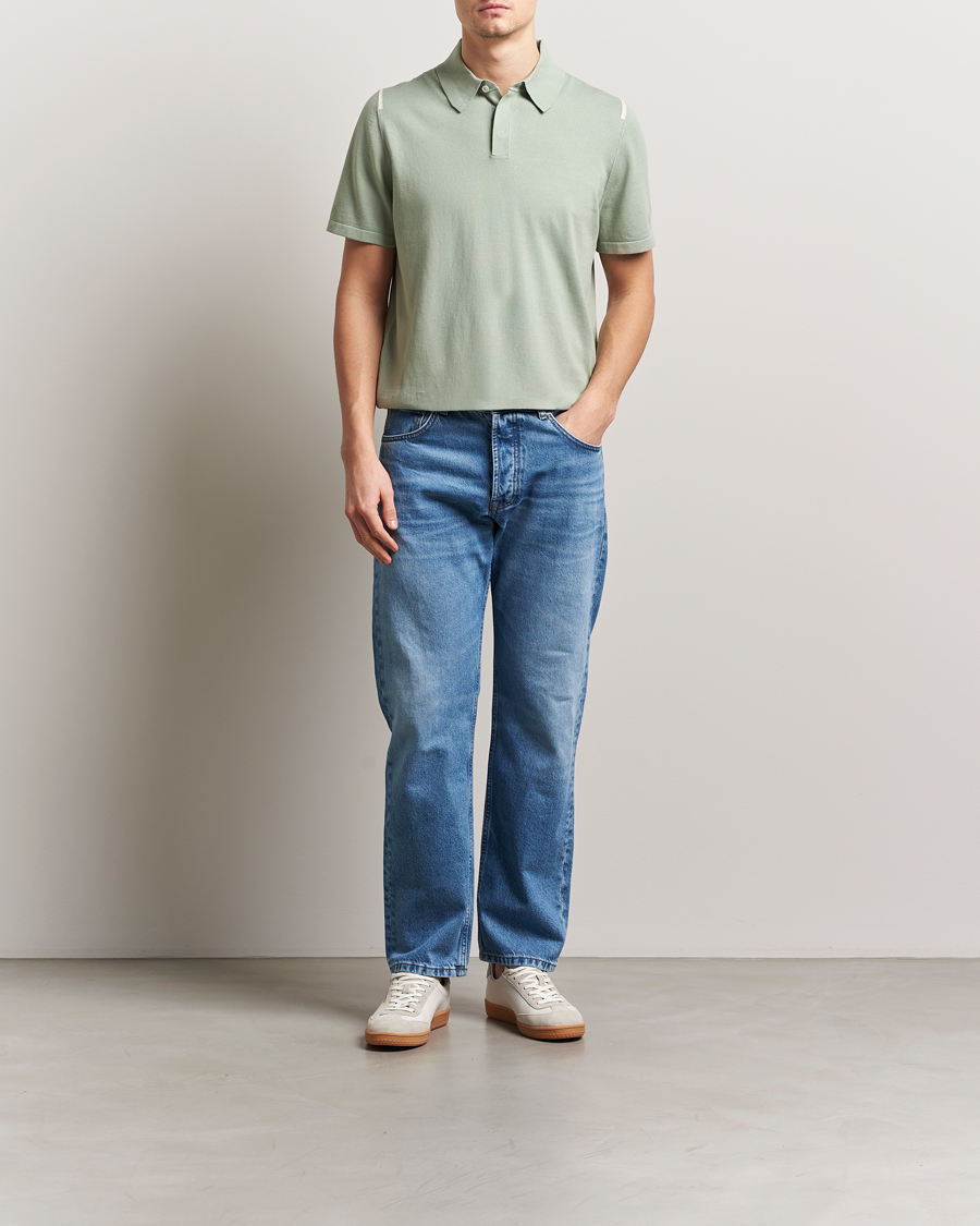 Paul Smith Cotton Knitted Polo Green