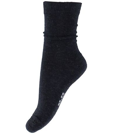 Fuzzies Socken - Wolle/Baumwolle - Anthrazitgrau
