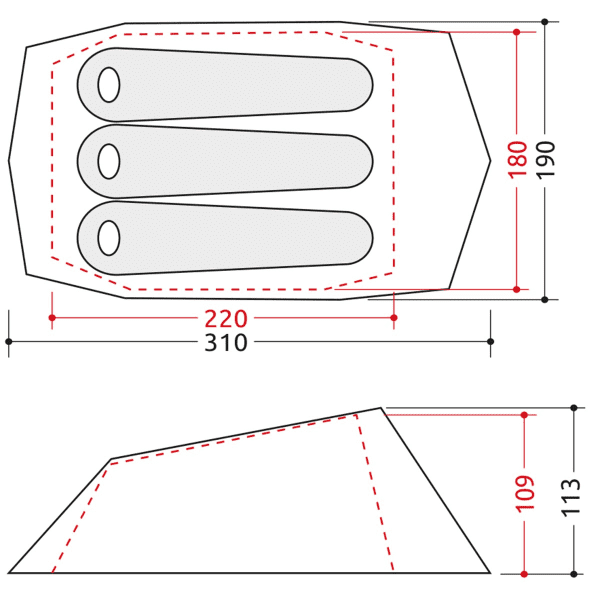 Tente bivouac CAMP MINIMA 3 SL