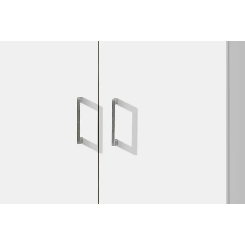 Opbergkast Ray 60cm met 2 deuren en 4 legplanken - wit