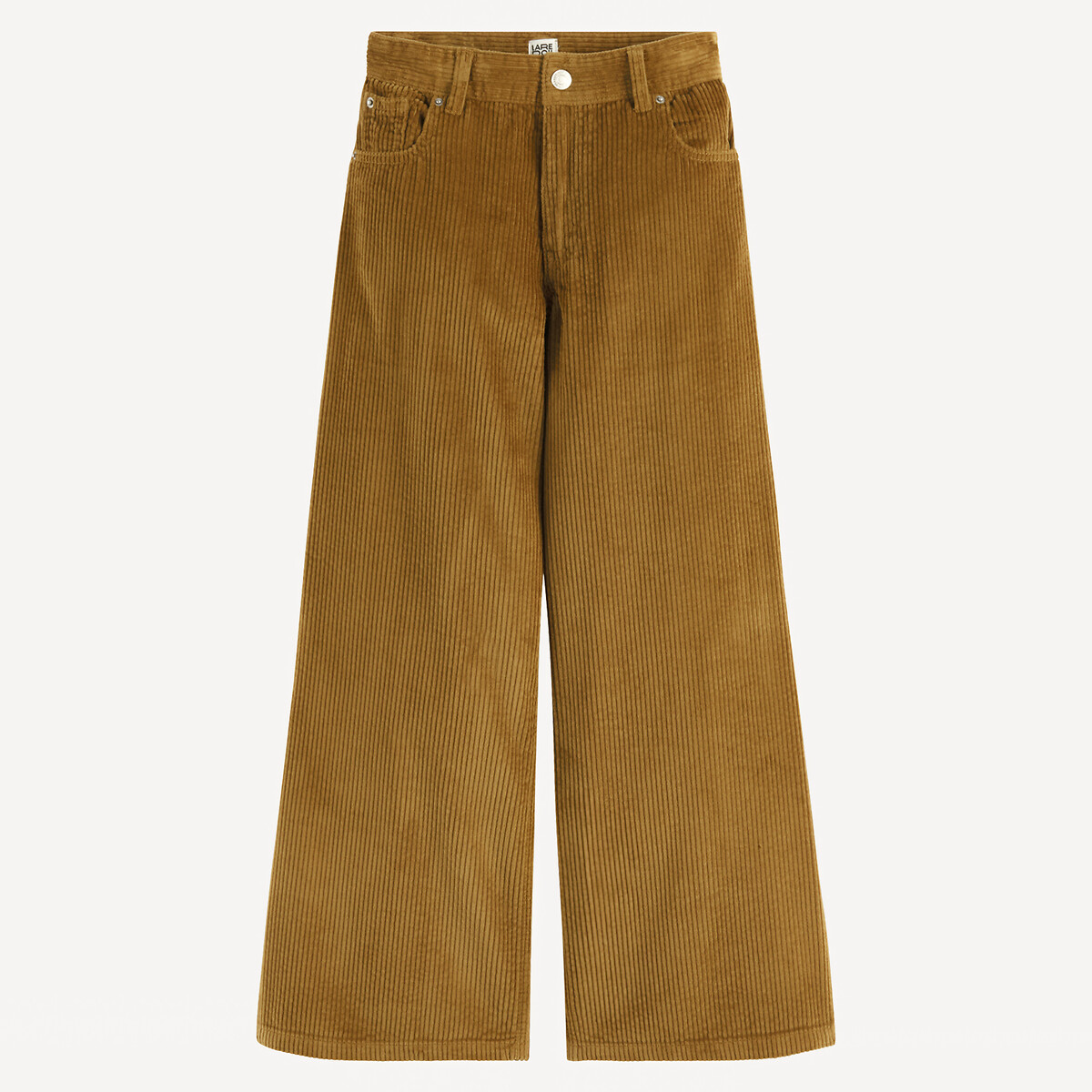 COLEÇÃO LA REDOUTE<br>Calças largas em veludo canelado