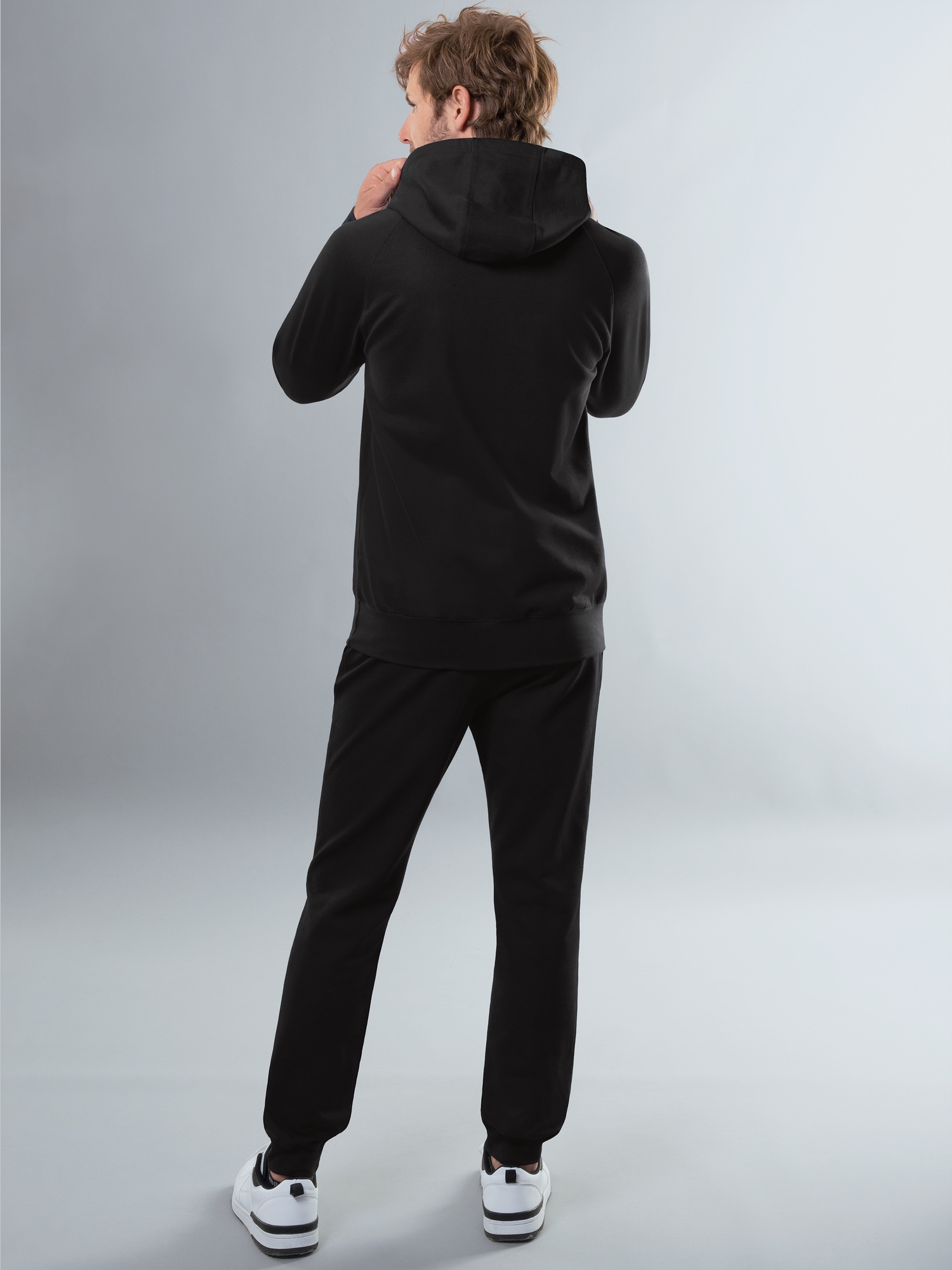 Jogginganzug aus Biobaumwolle Schwarz