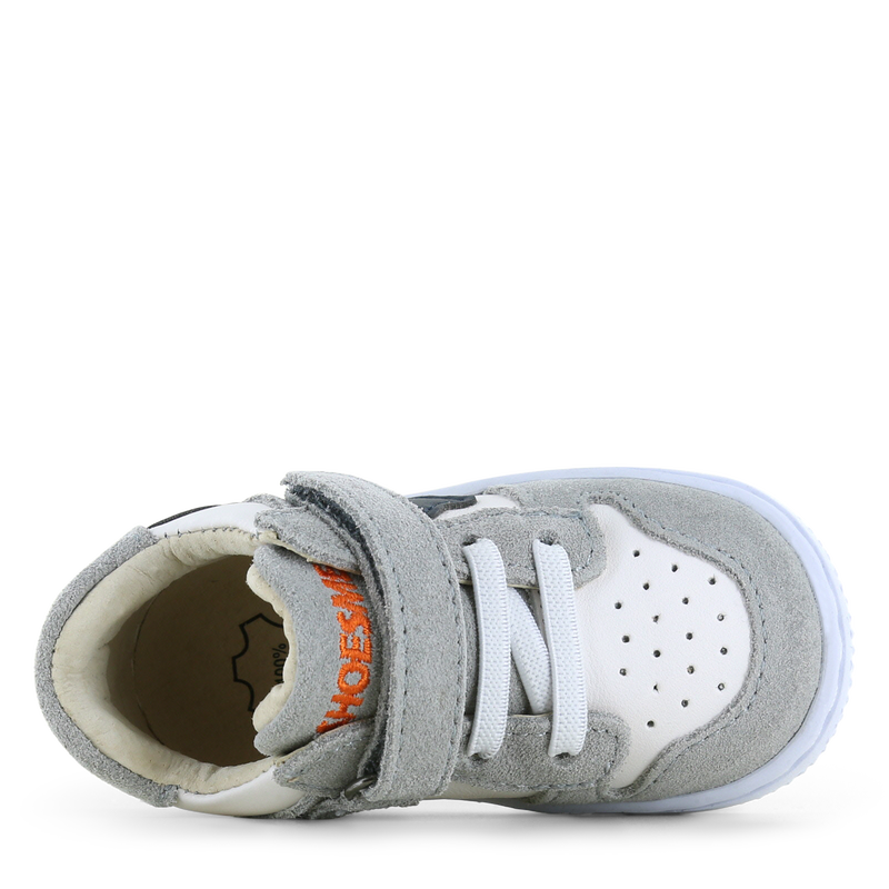 Shoesme grijs sneakertje Leer, Suède | Jongens schoenen