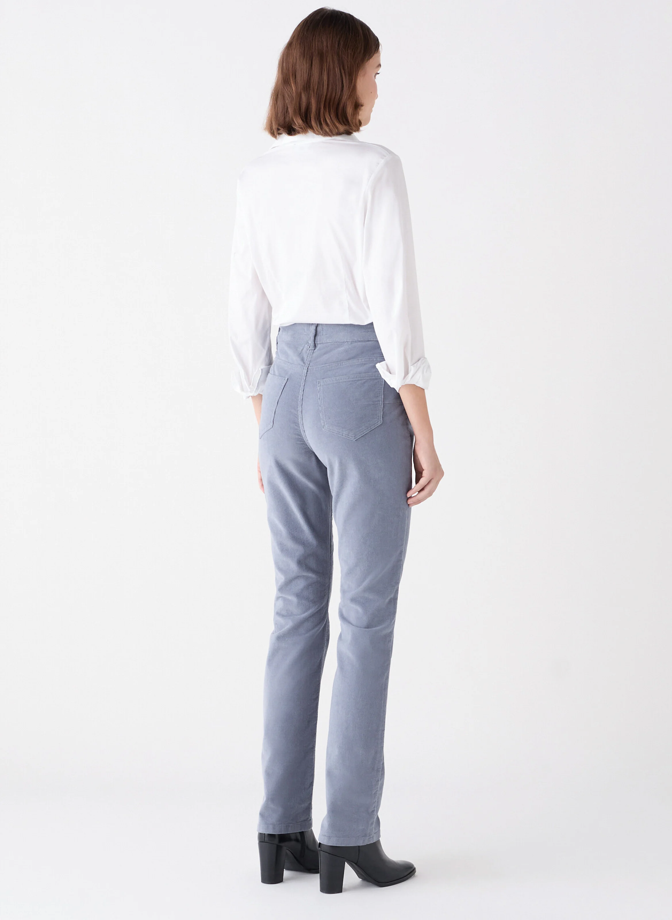 PCHICAGOV - Pantalon droit en coton mélangé | Bleu