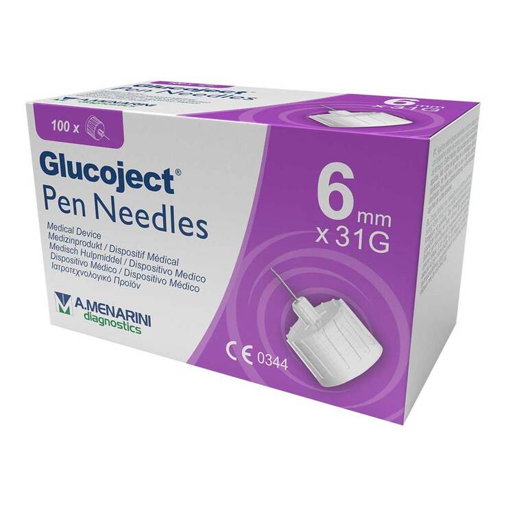 Glucoject Pen-Nadeln 31 Gx6 mm 0,25 mm, 100 St