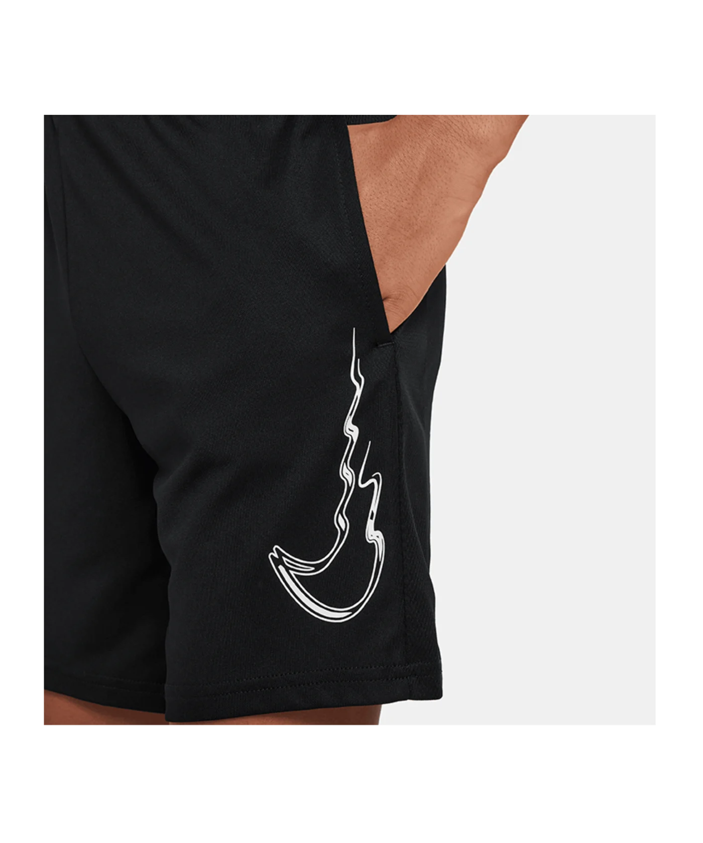 Nike Dri-FIT Trophy Shorts Kids Schwarz Weiss F010