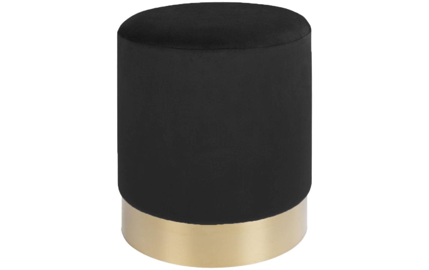 Hocker Gamby Ø 34 cm, Messing/SchwarzSitzhocker