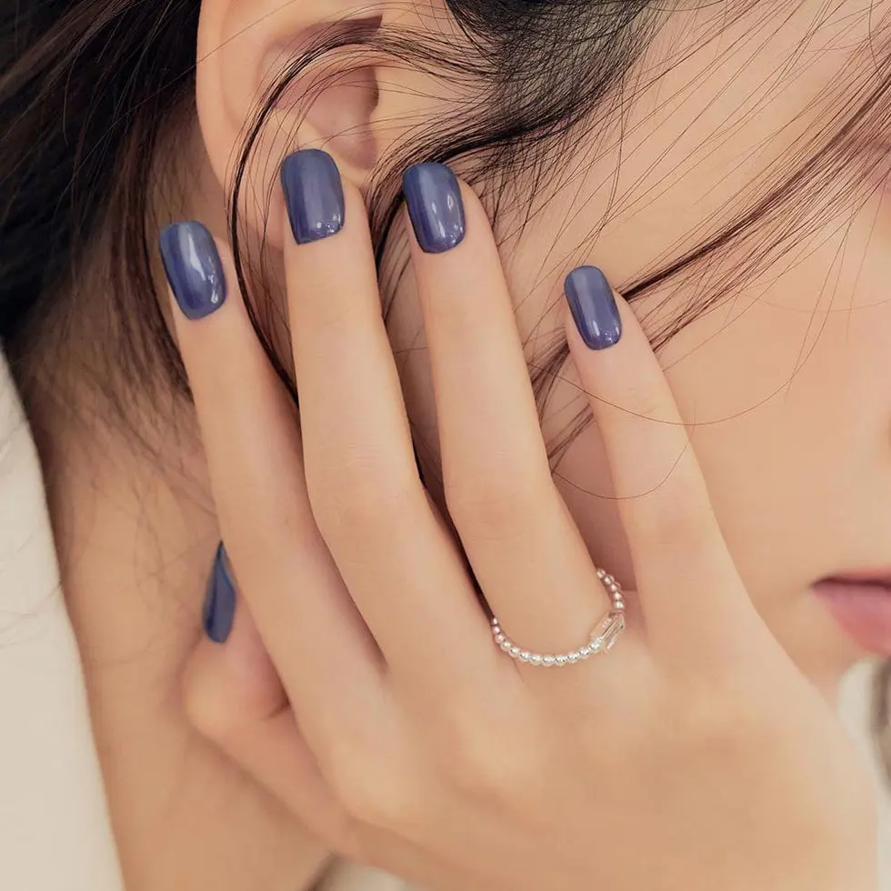 Semi Cured Gel Nail Strips Tint Bluesy