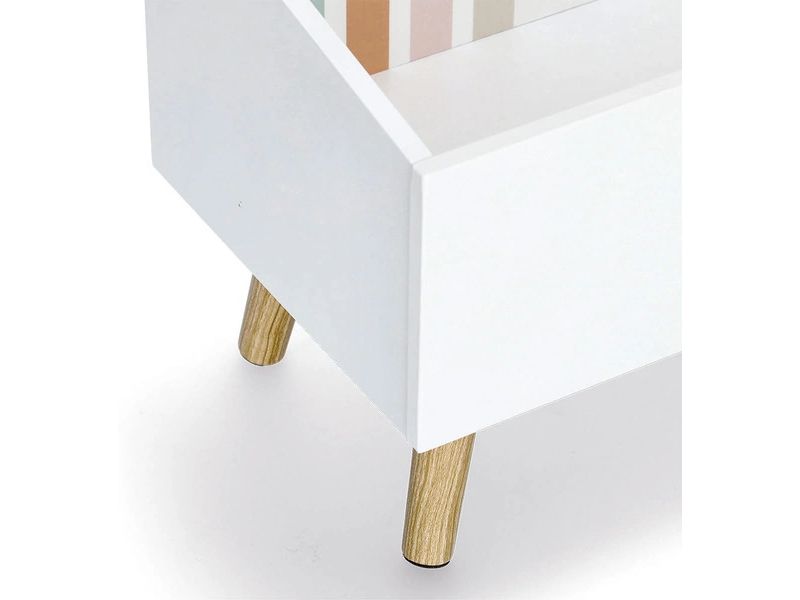 Zeller Present Kinder-Aufbewahrungstruhe Rainbow 58 x 28 x Spielzeugkiste mit Rückwand im Regenbogen-Design