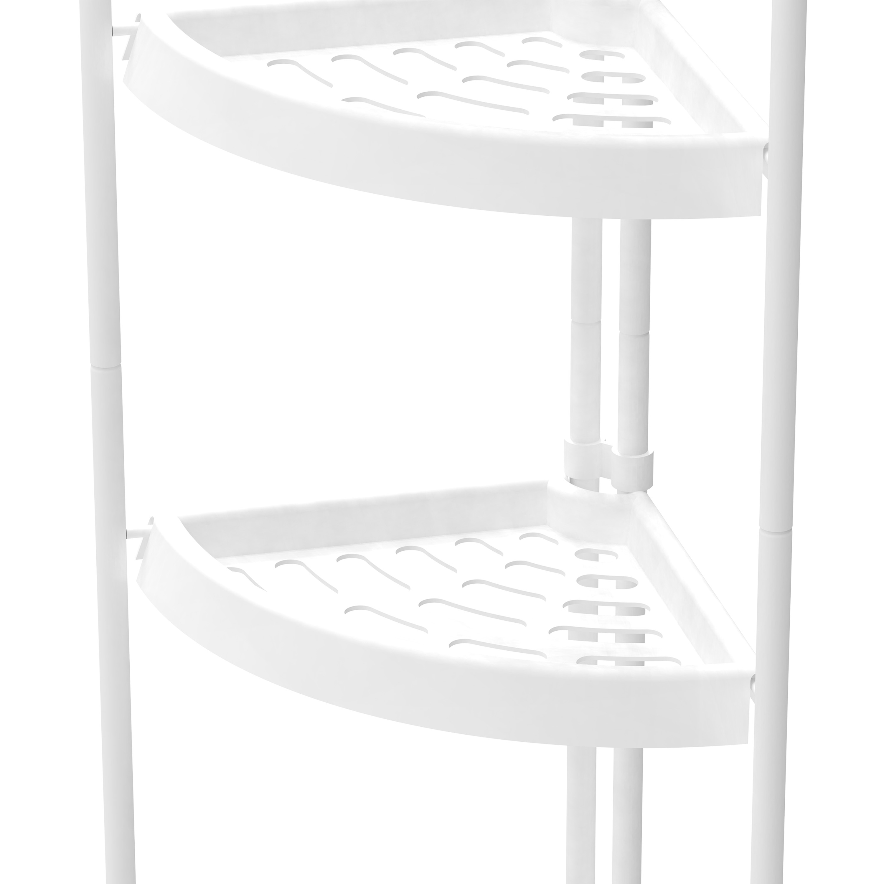 Eckregal 23 x 86 cm weiss