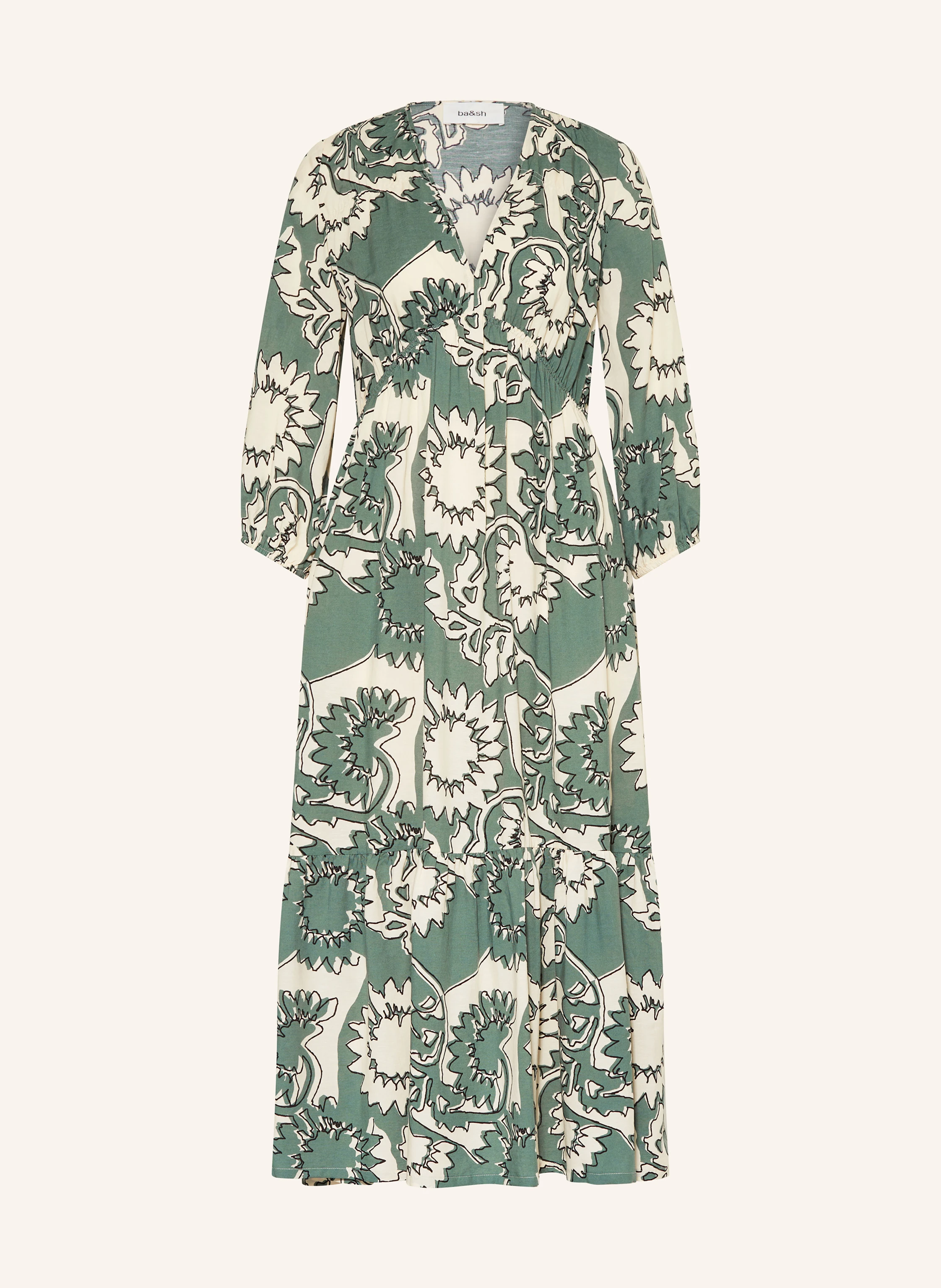 ba&sh Kleid FERAE mit 3/4-Arm und Volants