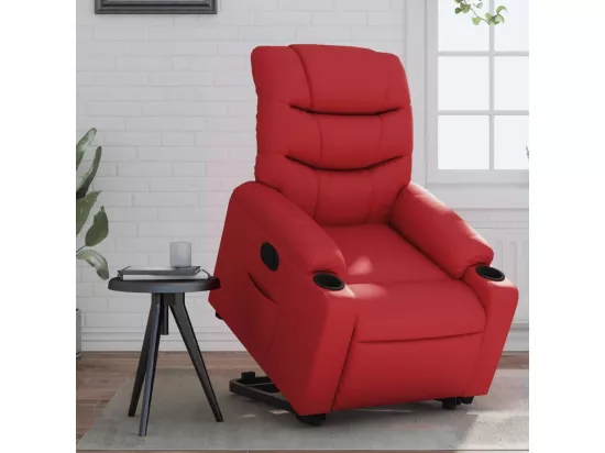 Fauteuil inclinable Rouge Similicuir