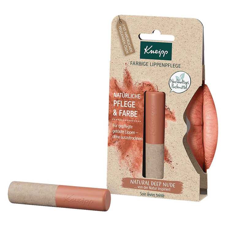 Kneipp farbige Lippenpflege natural deep nude, 3.5 g