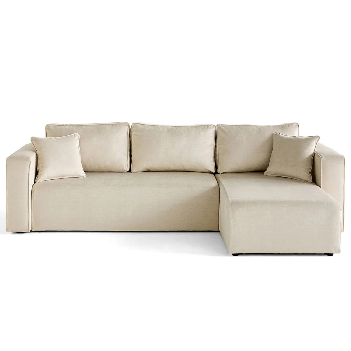 BestMobilier - Housse de velours Topaze - Beige