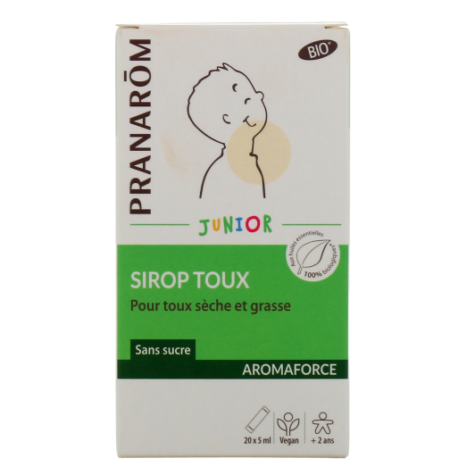 Pranarom Aromaforce Junior Sirop toux sèche et grasse