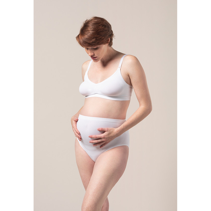 Culotte de grossesse taille haute sans coutures unie
