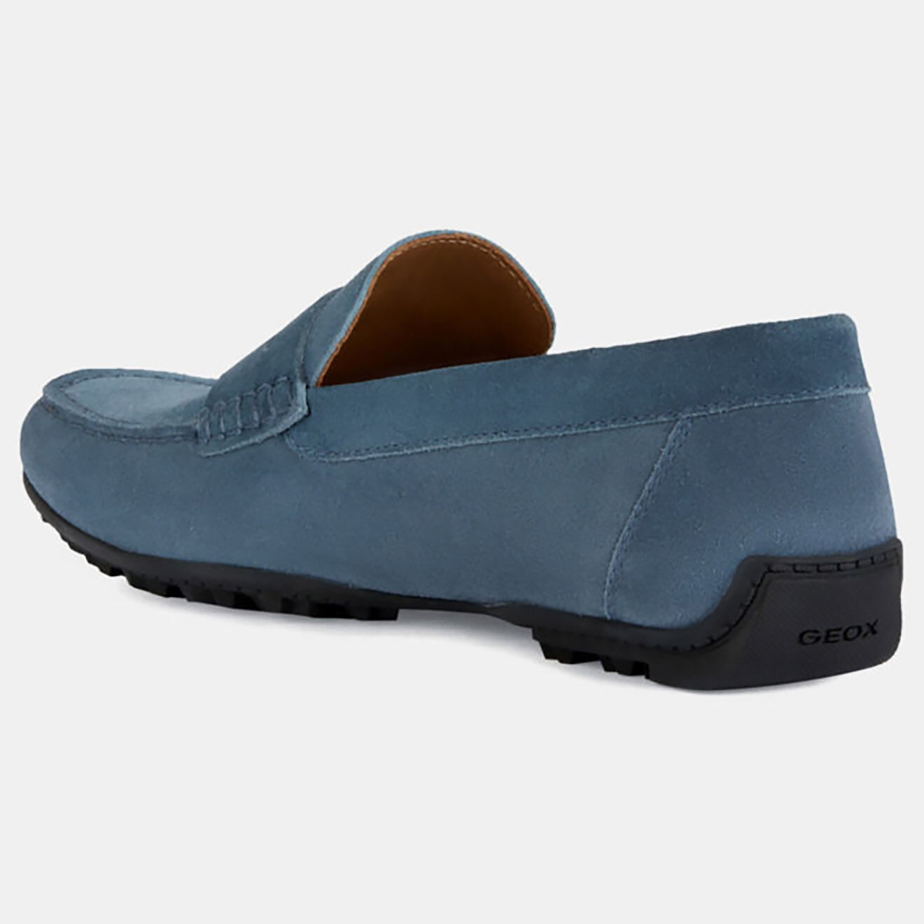 Geox Mocassins en Velours de Cuir Kosmopolis bleus