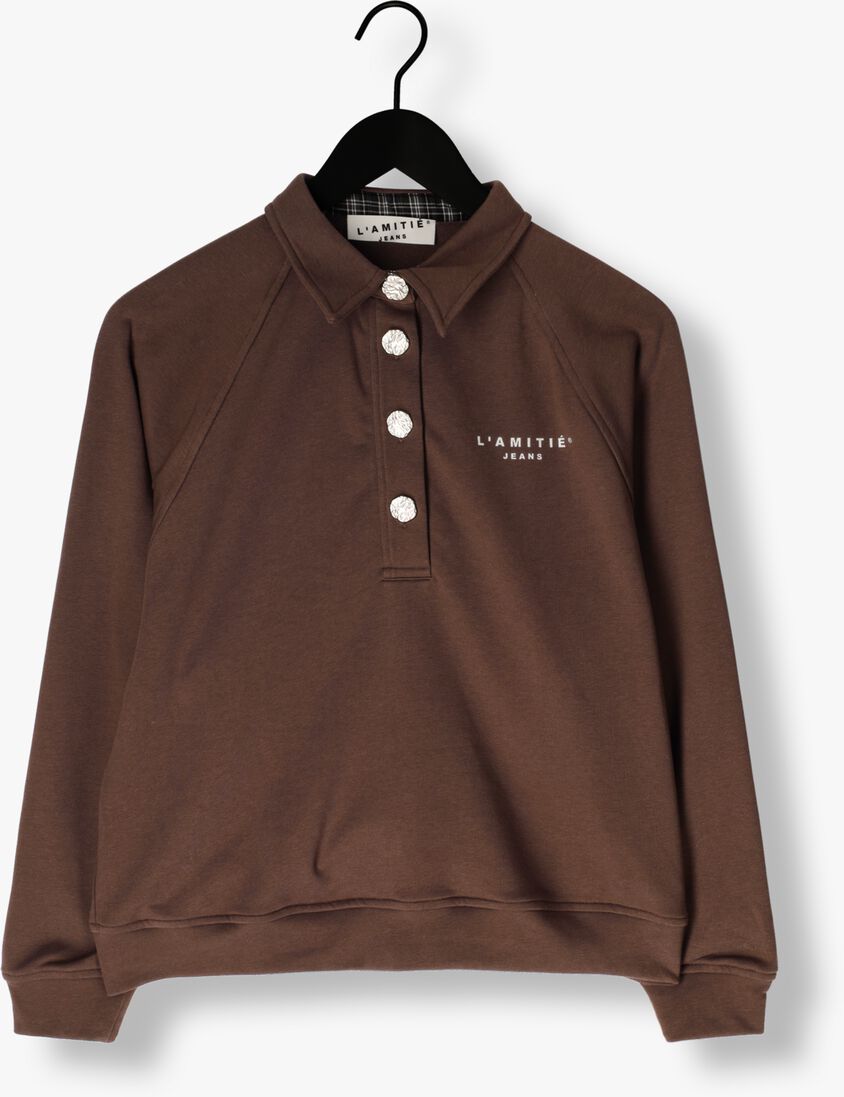 bruine haute l'amitié sweater polo logo sweat