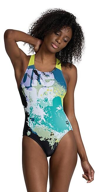 ARENA - MAILLOT DE BAIN WAVES BREAKING SWIMSUIT V BACK