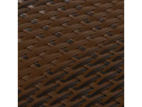 Paravent de balcon brun et noir 600x90 cm résine tressée