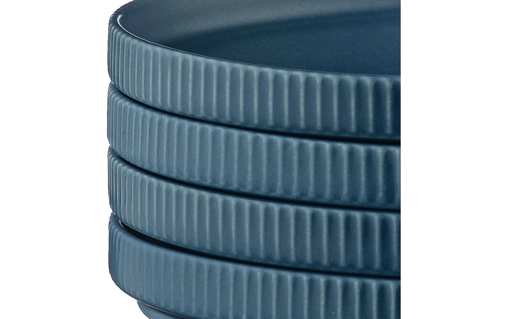 Teller-Set Scandi Ø 16.5 cm, 4 Stück, MarineblauVorspeisen- und kleine Servierteller