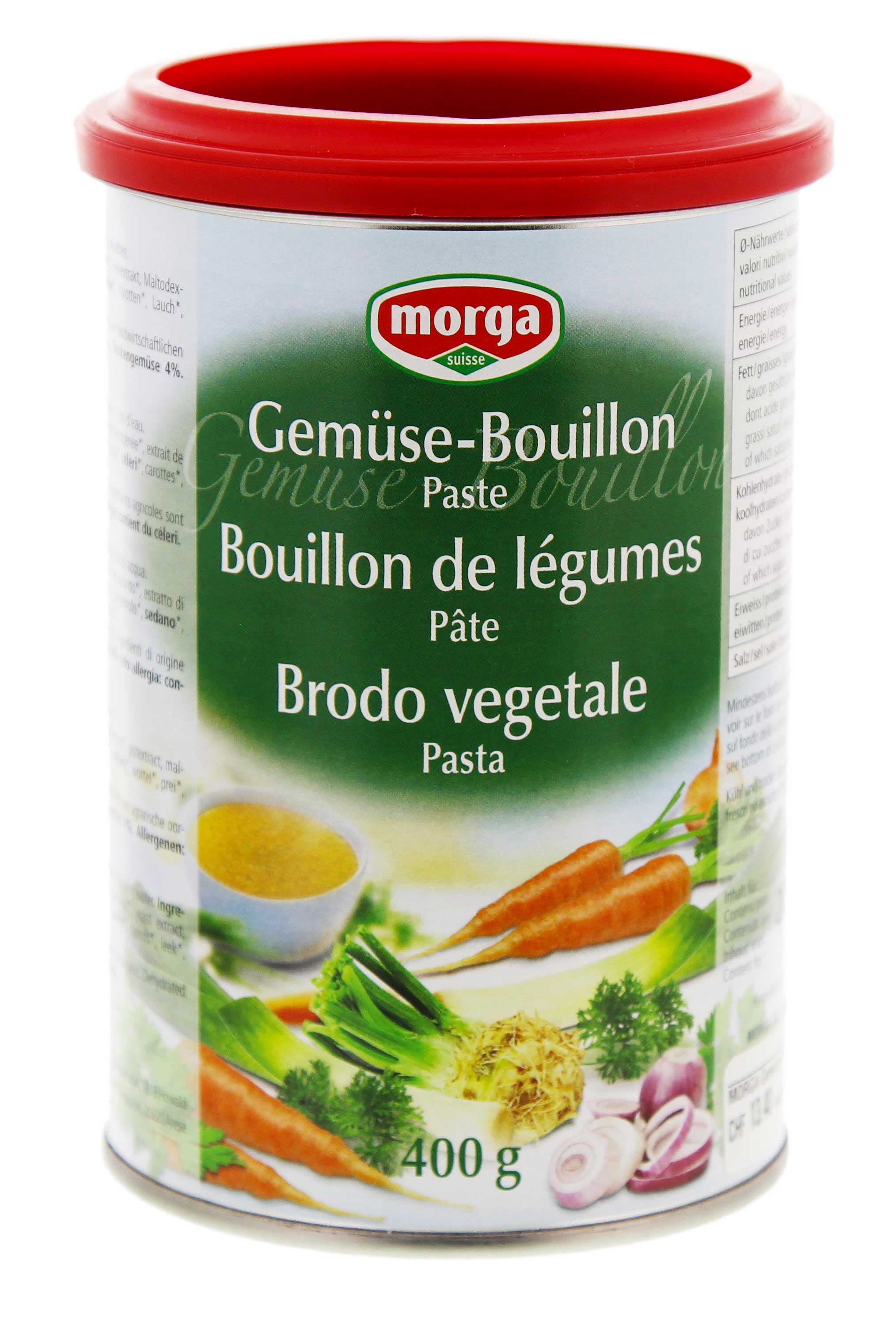 MORGA Gemüse Bouillon<br>400 g, Dose, Paste