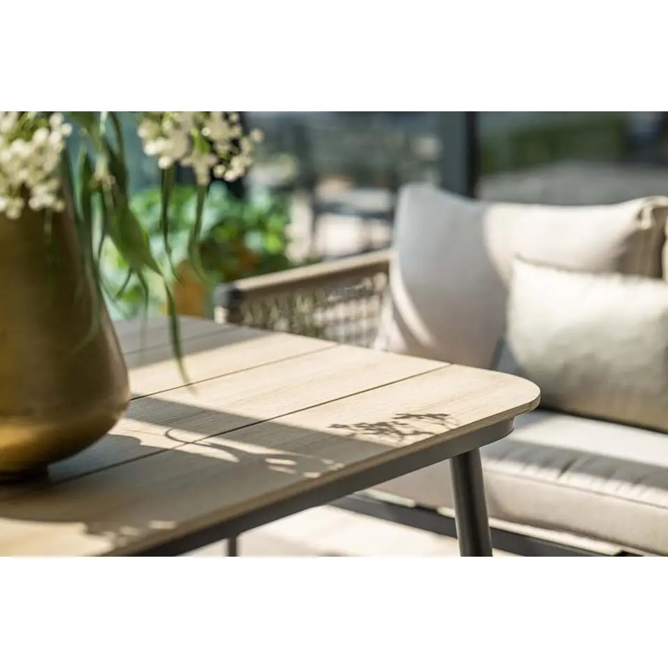 Lounge-diningtafel voor Bologna/Diamo/Teramon - 160x90 cm - zwart