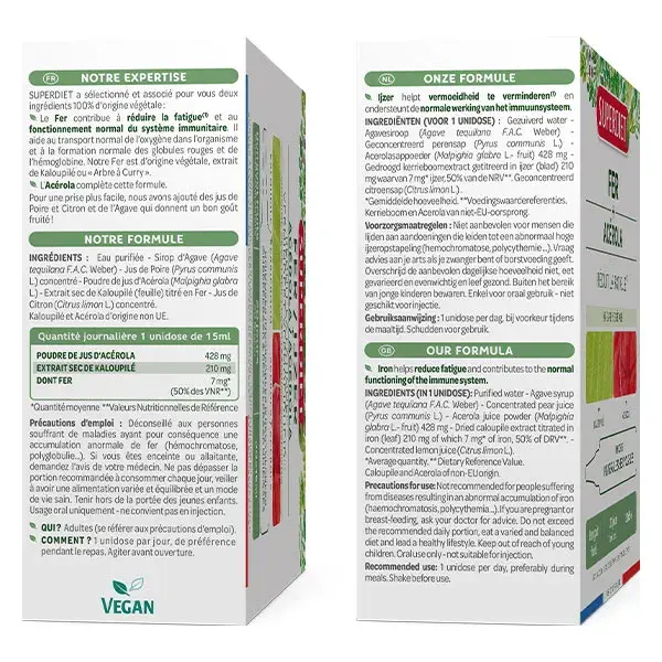 Superdieta Fadiga Ferro Acerola - Tratamento de 20 dias