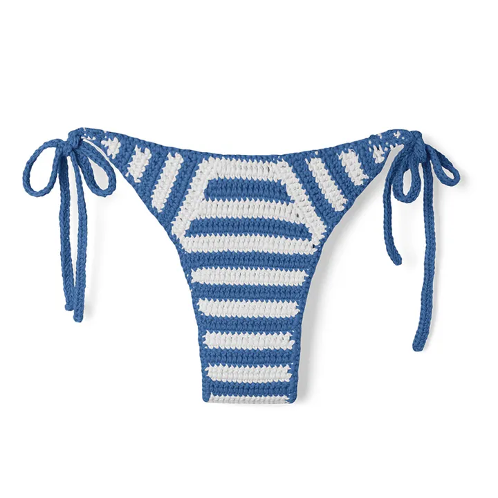 Zulu & Zephyr Bas de Maillot Rayé Crochet | Bleu