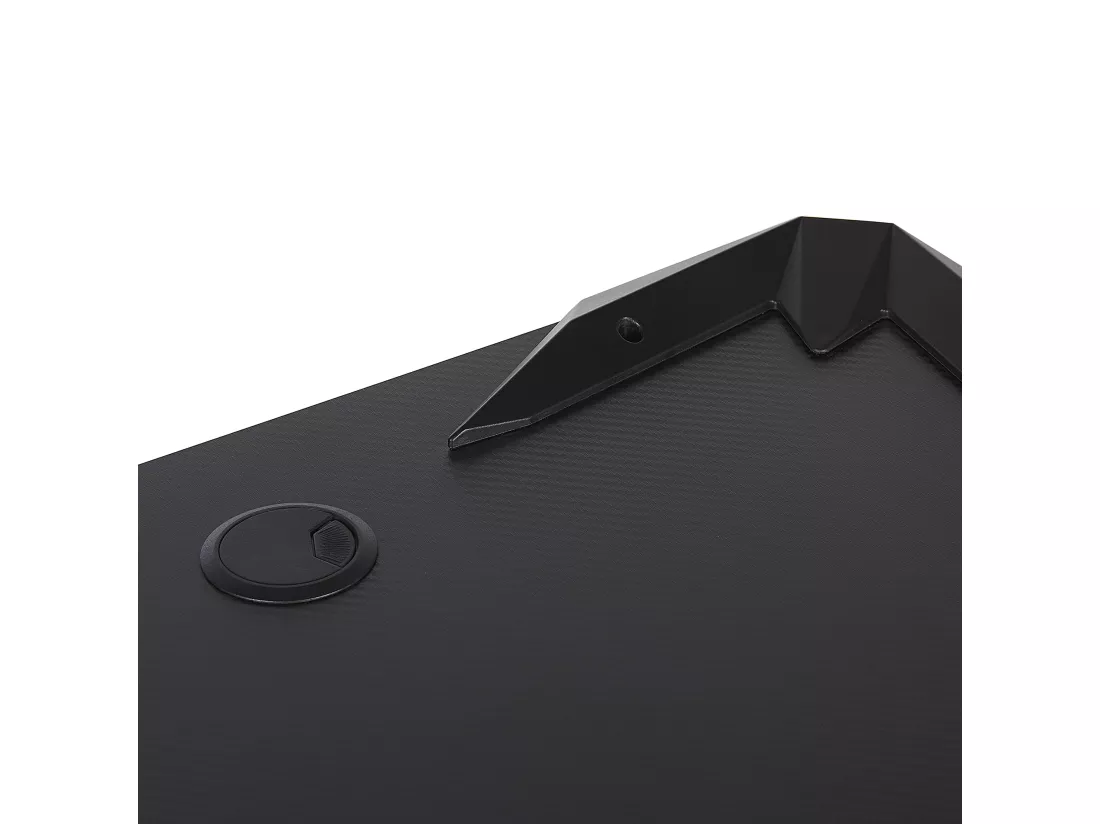 Bureau gamer éclairage LED 120 x 60 cm noir DANVERS