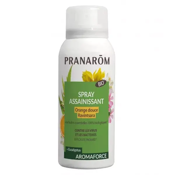 Spray Purificante Pranarom Aromaforce com Laranja Doce Orgânica e Ravintsara 75ml