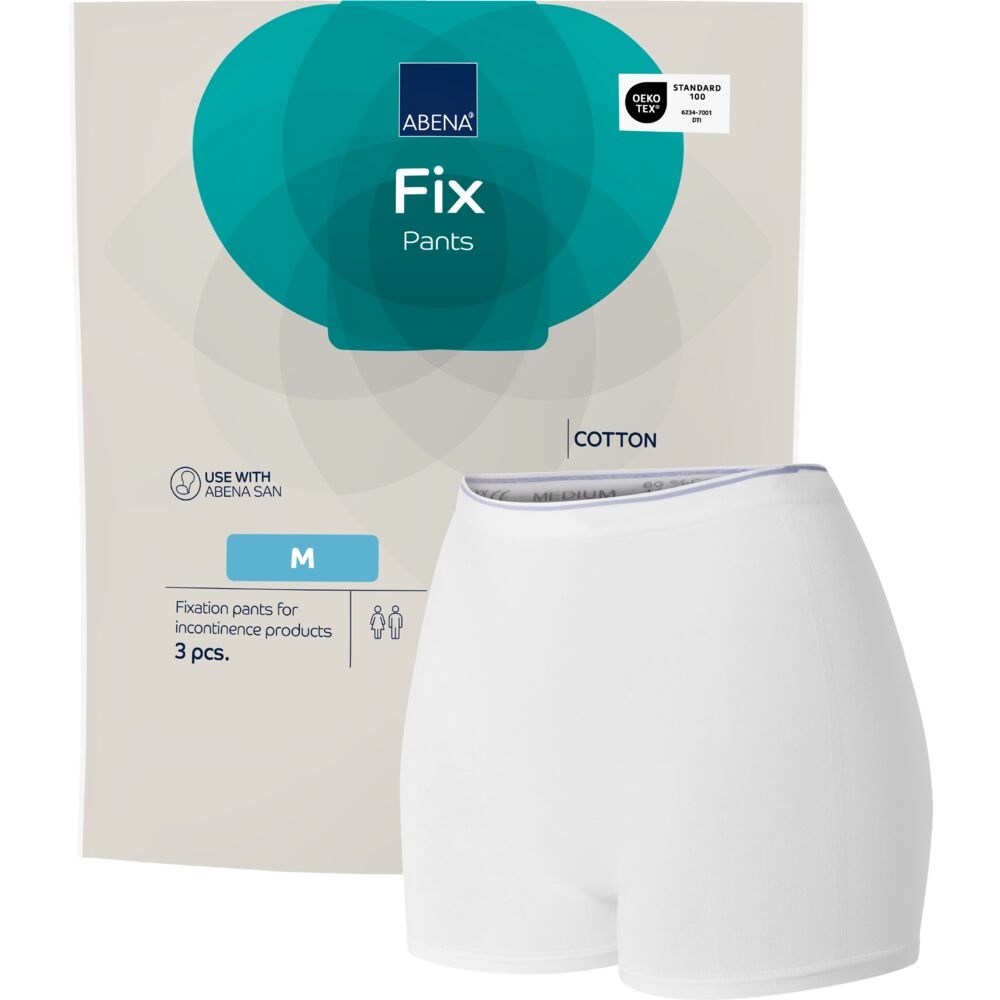 Abena Fix Cotton Fixierhose M 75-95cm mit Bein Box 3 Stk
