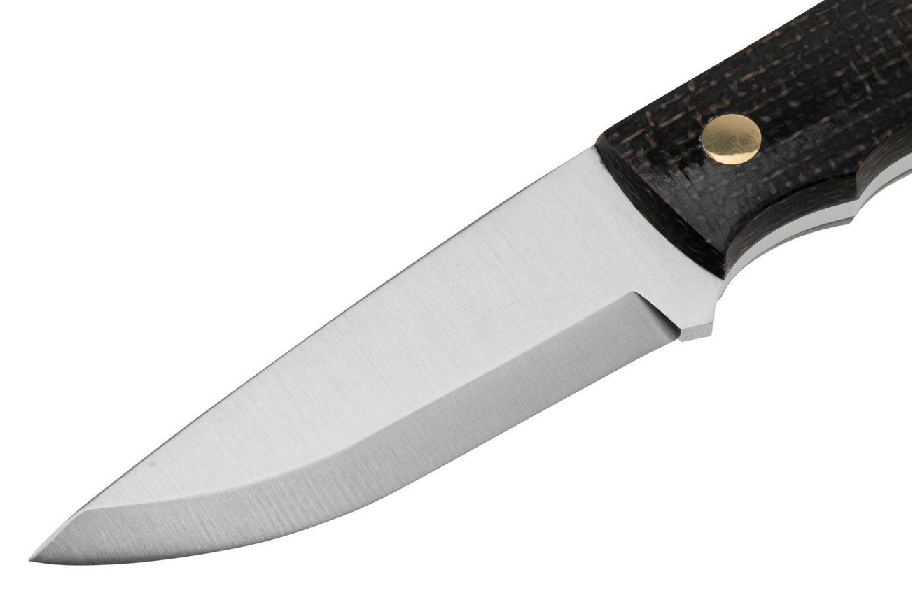 Nordic Knife Design Lizard 75 2037 Scandi, Bison Canvas Micarta, vaststaand mes
