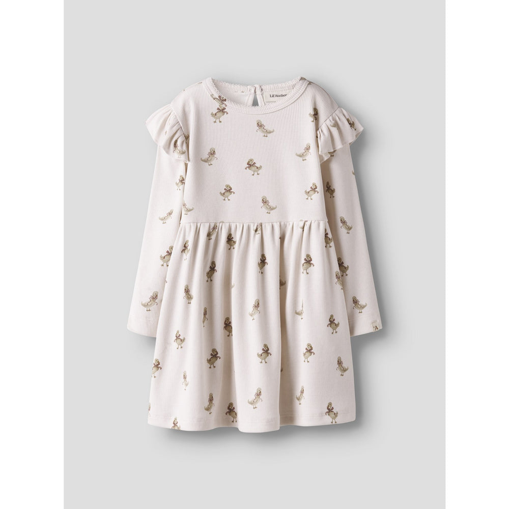 Køb Lil'Atelier Almost Mauve Goose Nmflavo Esk Ls Kjole Lil