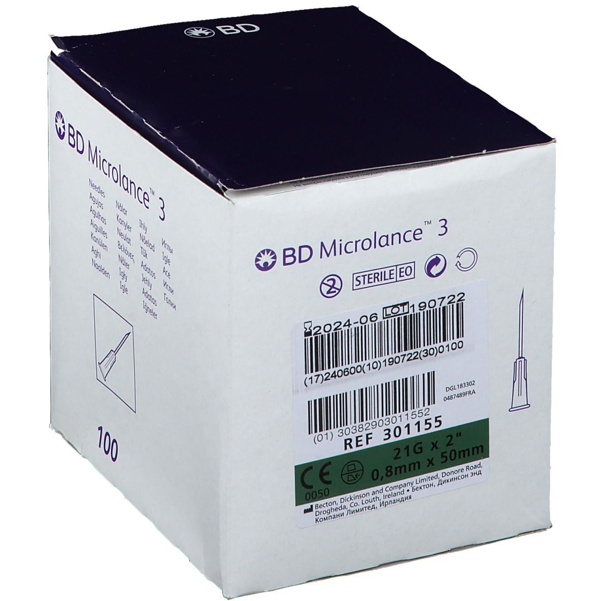 BD Microlance 3 Kanülen 21 G 2  0,8 x 50 mm